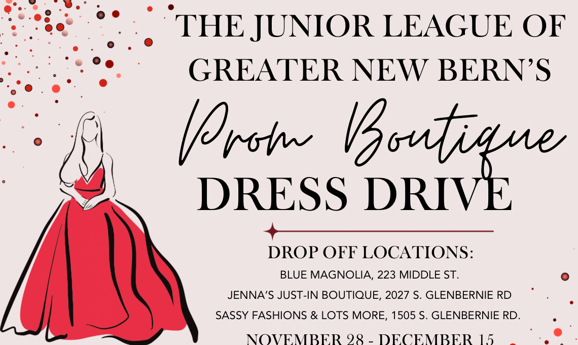 Prom Boutique Dress Drive Junior League of Greater New Bern