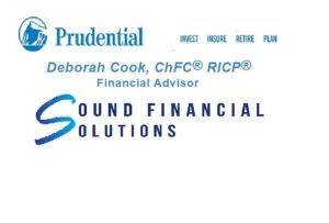 Blue Prudential logo and Sound Financial Solutions
